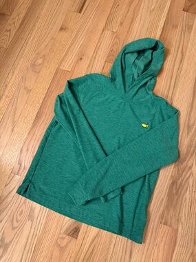 The Masters Kids Collection Green Crewneck Hooded Sweater with Chest Logo